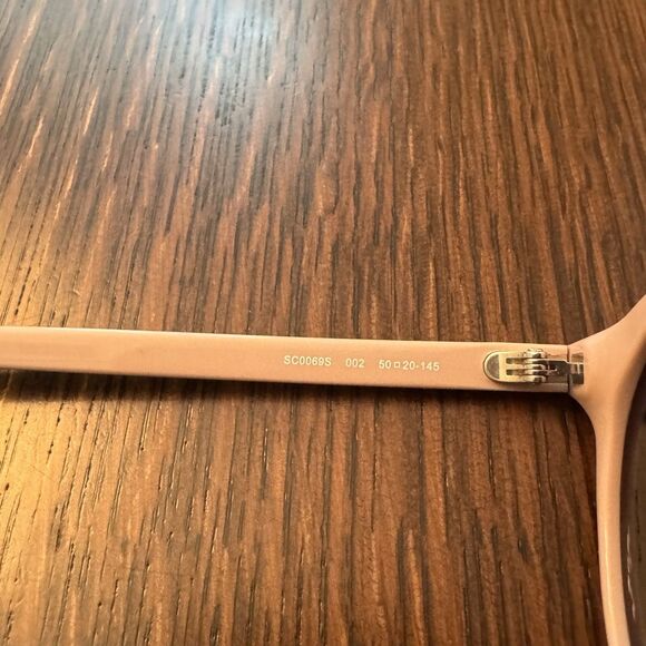 New Authentic Stella McCartney Sunglasses SC0069S Nude with Smoke Lenses Men's - Picture 6 of 6